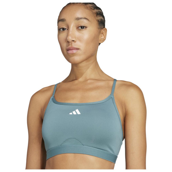 Adidas Γυναικείο μπουστάκι Aeroreact Light-Support 3-Stripes Bra